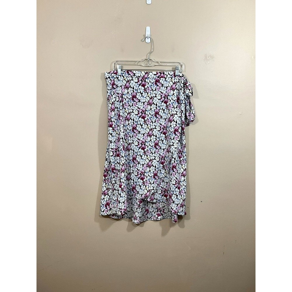 Loft Womens Floral Wrap Midi Skirt Cottage Prairie Femme Easter Coastal 12